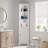 70.87 In. H  3 Layer Accent Corner Cabinet Storage 3 Layer With Led Light