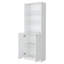 Zachary White 2-Door Bookcase-1370453068
