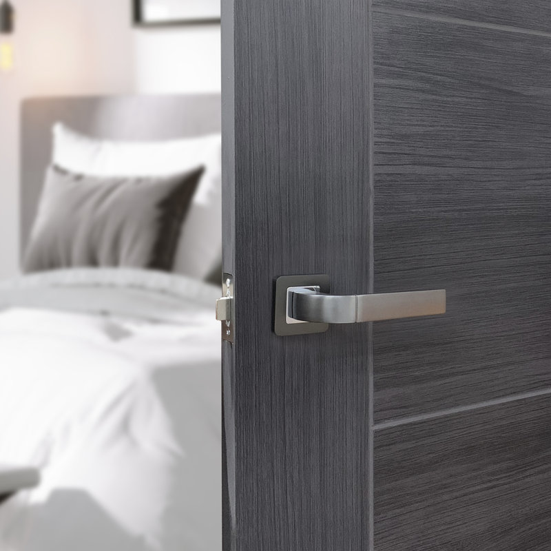 Houston Privacy (Bed & Bath) Door Handle, Dark Grey