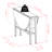 Lubin 3-pc Drop Leaf Table With Windsor Chairs, Walnut
