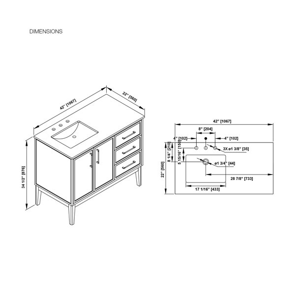 Dimensions du produit
