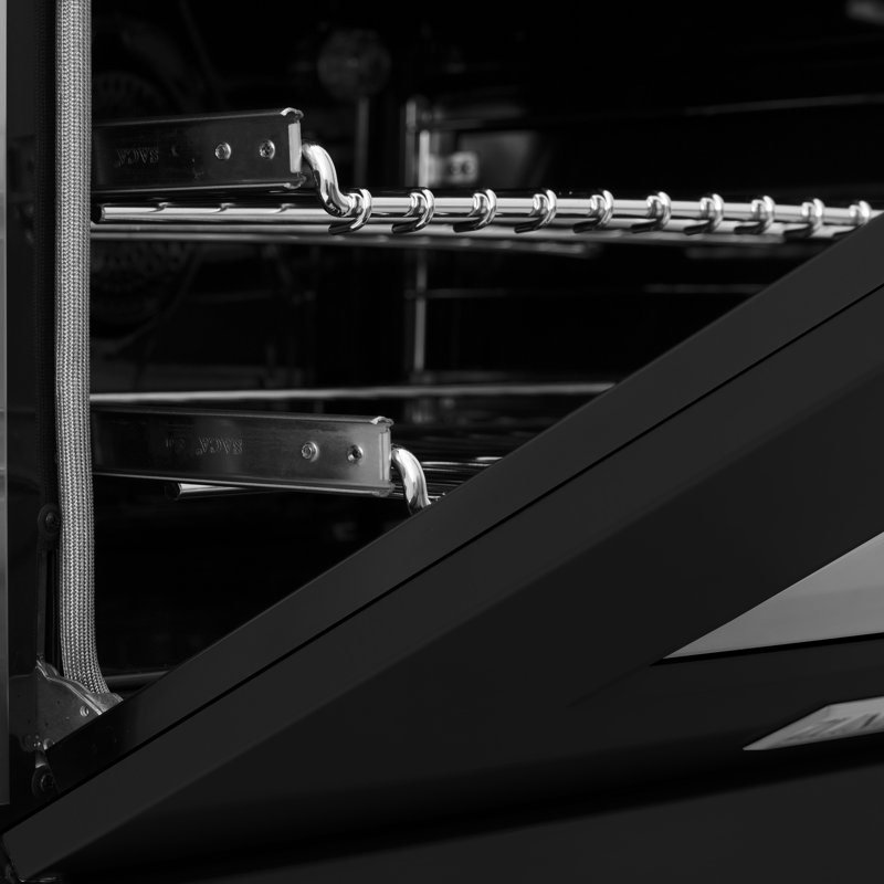 ZLINE 60" Legacy Dual Fuel Range, Black Matte Stainless Steel