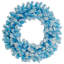 Pre-Lit Flocked Pine Artificial Christmas Wreath - 24" - Clear Lights-83520721