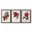 Red Botanical I - Toile tendue avec châssis sur mesure - 3 pièces-663387754-663387756