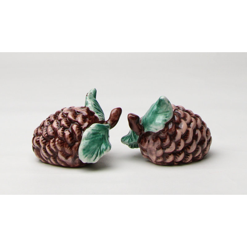 Cosmos Gifts Pine Cone 2-Piece Salt and Pepper Set
