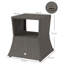 Outsunny Rattan Outdoor Coffee Table with Umbrella Hole Dark Grey