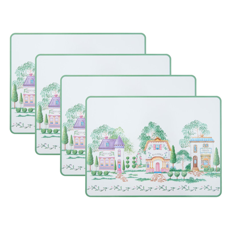 Lenox Spice Village Cork Placemat Set of 4, Multicolor - 12x16
