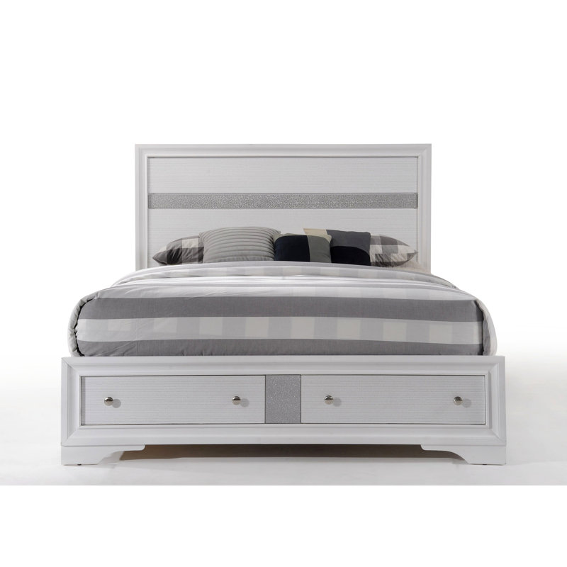 Ek Bed W/Storage, Twin, White