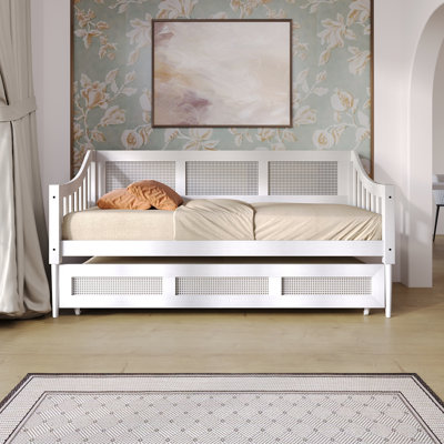Twin Wooden Daybed with Twin Trundle by Bay Isle Home