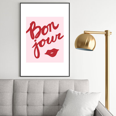 AthenesAtelier Bonjour II Framed Art Print