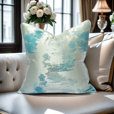 Abstract Accent Jacquard Throw Pillow Cover