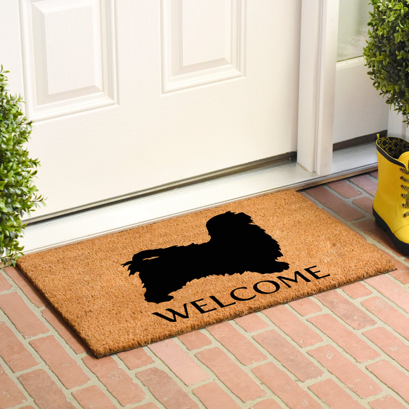 Tapis de porte d’extérieur antidérapant havanese Ahman, L 0,6 po x l 29 po x P 17 po