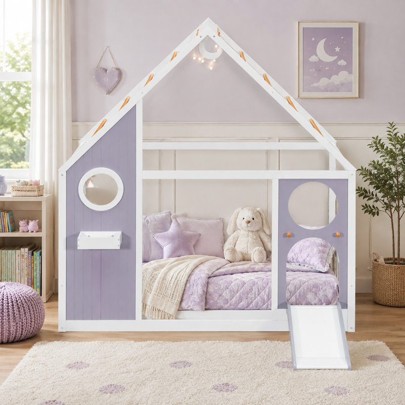 Lit d'appoint Leonide, Mauve