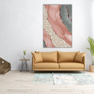 «Ocean Cheetah Spring Colors», reproduction d'art sur toile