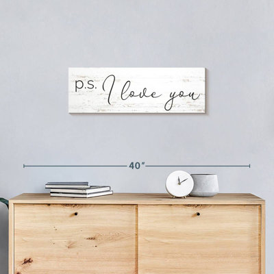 P.S. «I Love You», impression sur toile