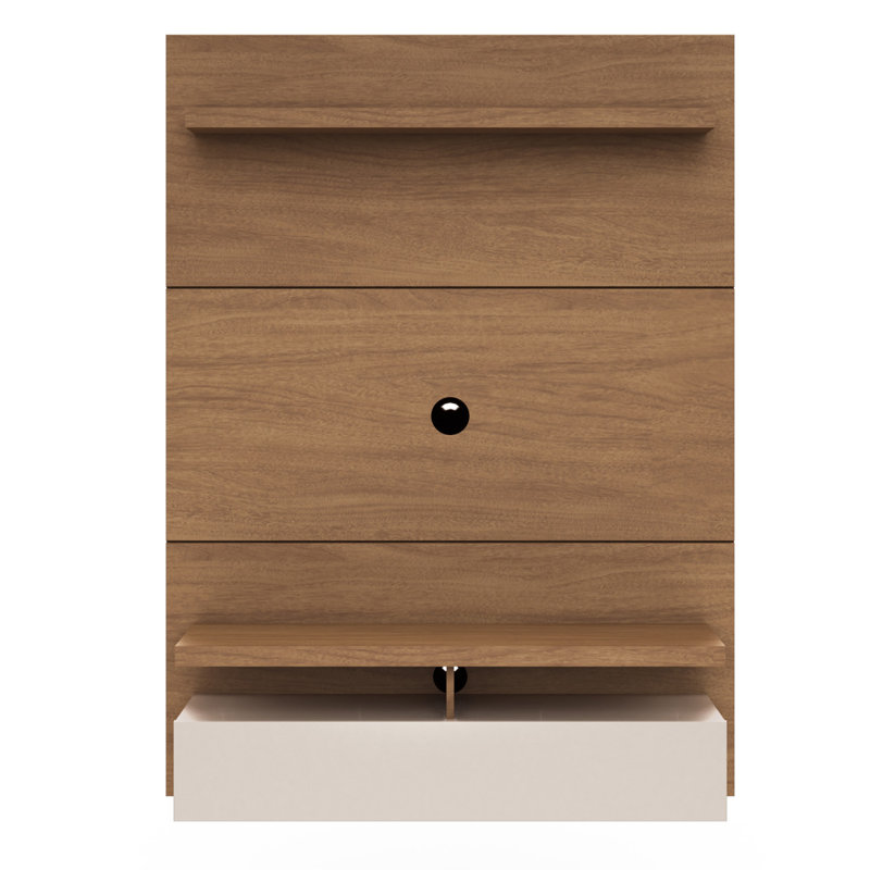 Everley Floating Entertainment Center for TVs up to 42", Maple Cream / Off White