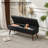 Delmy Mid Century Modern Storage Bench with Wood Base Tufted Ottoman-677640521