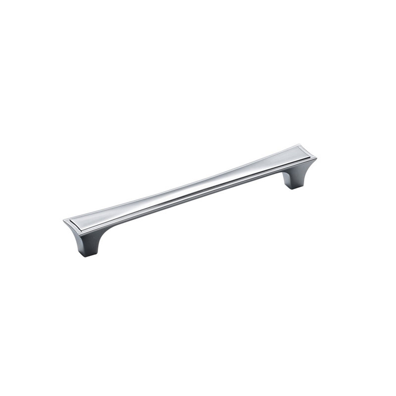 Poignée barre 6 5/16" au centre, Chrome poli
