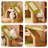 3 Tiers Cat Tree with Condons,Perch,Scratching Posts