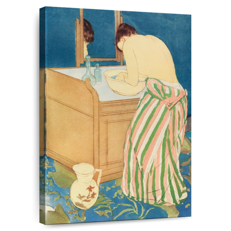 Femme Leisha se baignant 1890-1891, H 24 po x l 16 po