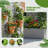 Outdoor Metal Planter Box with Trellis without Wheels-525128304