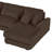 129" Oversized Sectional Sofa U-shaped Sofa Couch Modern Sofa Upholstered in Soft Corduroy with a Chaise Lounge for Living Room-810925150
