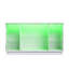 Vitrine horizontale en verre avec éclairage DEL RVB à couleurs changeantes, portes en verre, étagères en verre et trousse anti-basculement