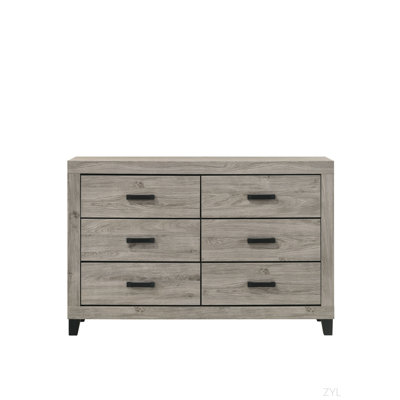 Commode à finition gris clair