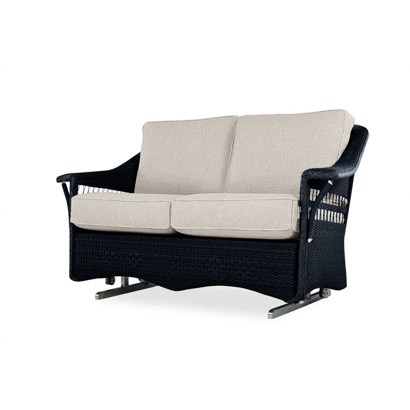 Nantucket Outdoor 2 - Seat Loveseat, Sailcloth Sailor, Ebony