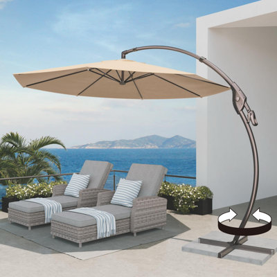 Harishan 19.29'' Cantilever Umbrella