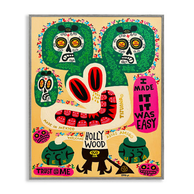 Mexique, dessin de fantaisie, giclée, design par Jorge R. Gutierrez