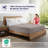 100% Viscose from Bamboo Fitted Sheet Only, 300 Thread Count, Extra Deep Pocket, Elastic with 4 Corner Straps, Cooling & Breathable, Bedding Sheets for Hot Sleepers - Gift-Ready Packaging (Gray Mist)-111683277-111683283
