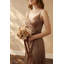 Bouquets ronds de demoiselles d'honneur Ling's Moment dans les tons brun terre et beige sable (lot de 1)-134044854