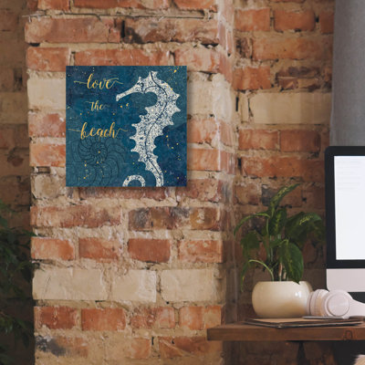 Art mural sur toile Beachcrest Home ™ «Coastal Lace VII» par Jess Aiken