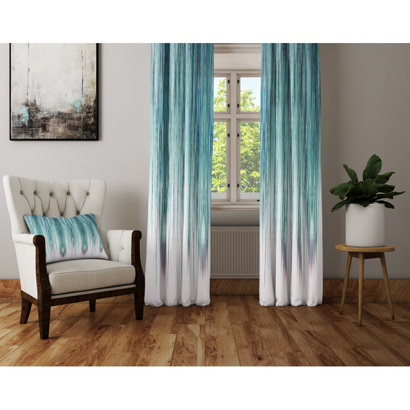 Semi Sheer Curtain Panel Pair, null