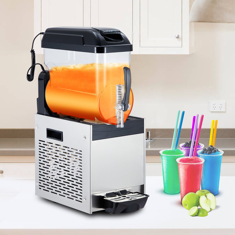 Commercial Slushie Machine, Frozen Drink & Margarita Maker, Slushy Machine for Smoothie, Cocktail, Home & Bar Frozen Beverage Dispenser