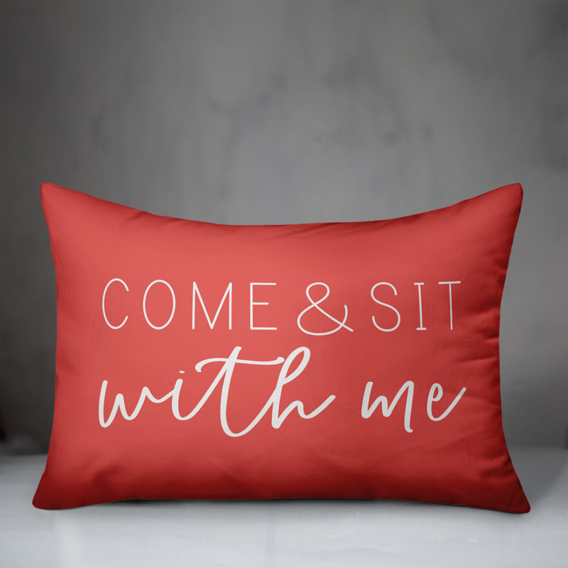  Housse et insert de coussin rectangulaire extérieur Come and Sit with Me, Corail