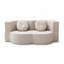 Canapé-lit 2 en 1 avec coussin, canapé-lit simple, canapé-lit pour plancher et futon, canapé-lit pliant en mousse pour le salon, les invités, le bureau, un appartement, aucun assemblage requis