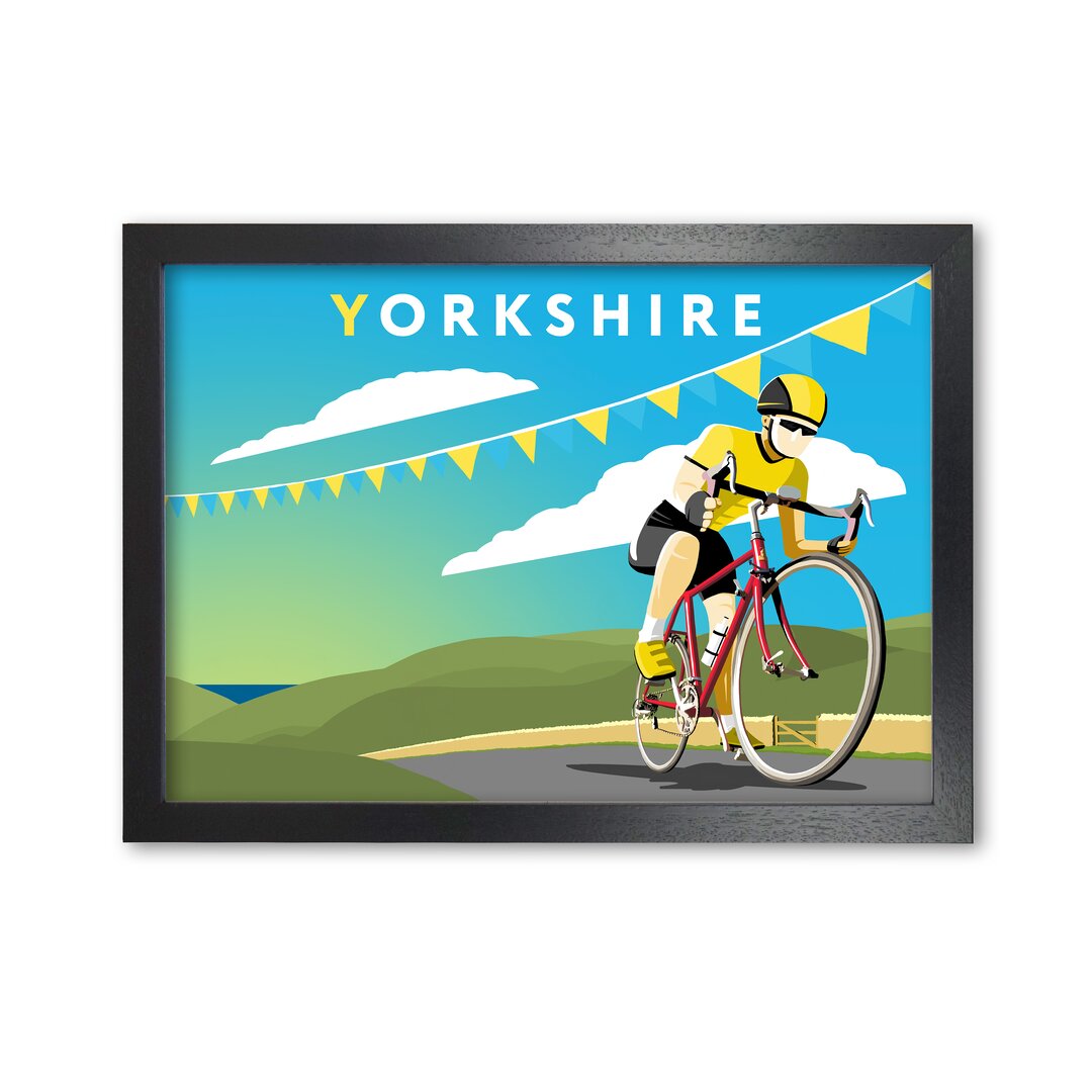 Poster Yorkshire Cycling von Richard O'Neill