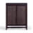 Modern Boho Accent Storage Cabinet with 2 Rattan Inlay Doors, Adjustable Shelves & Solid Wood Frame-118226006