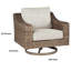 Chaise de patio pivotante avec coussins Shonta
