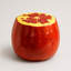 Pomegranate Resin Accent Stool, 13.78 x 12.2 Inches, Red