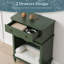 Armoire de rangement pour animaux, 2 tiroirs et espace semi-ouvert, litière cachée pour chat, table de bout multifonctionnelle - vert