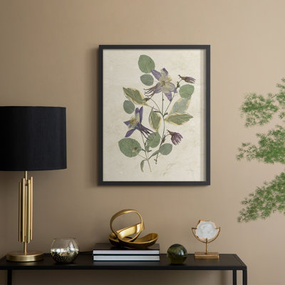 Pressed Arrangement IV Framed Print - Solid Wood