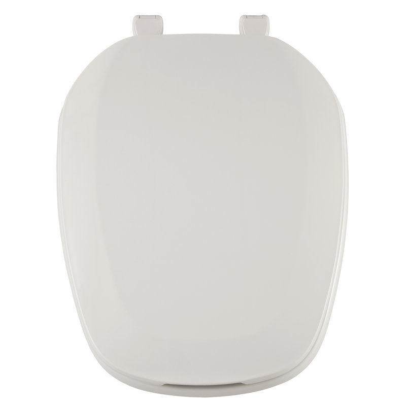 Siège de toilette allongé premium emblème, Blanc