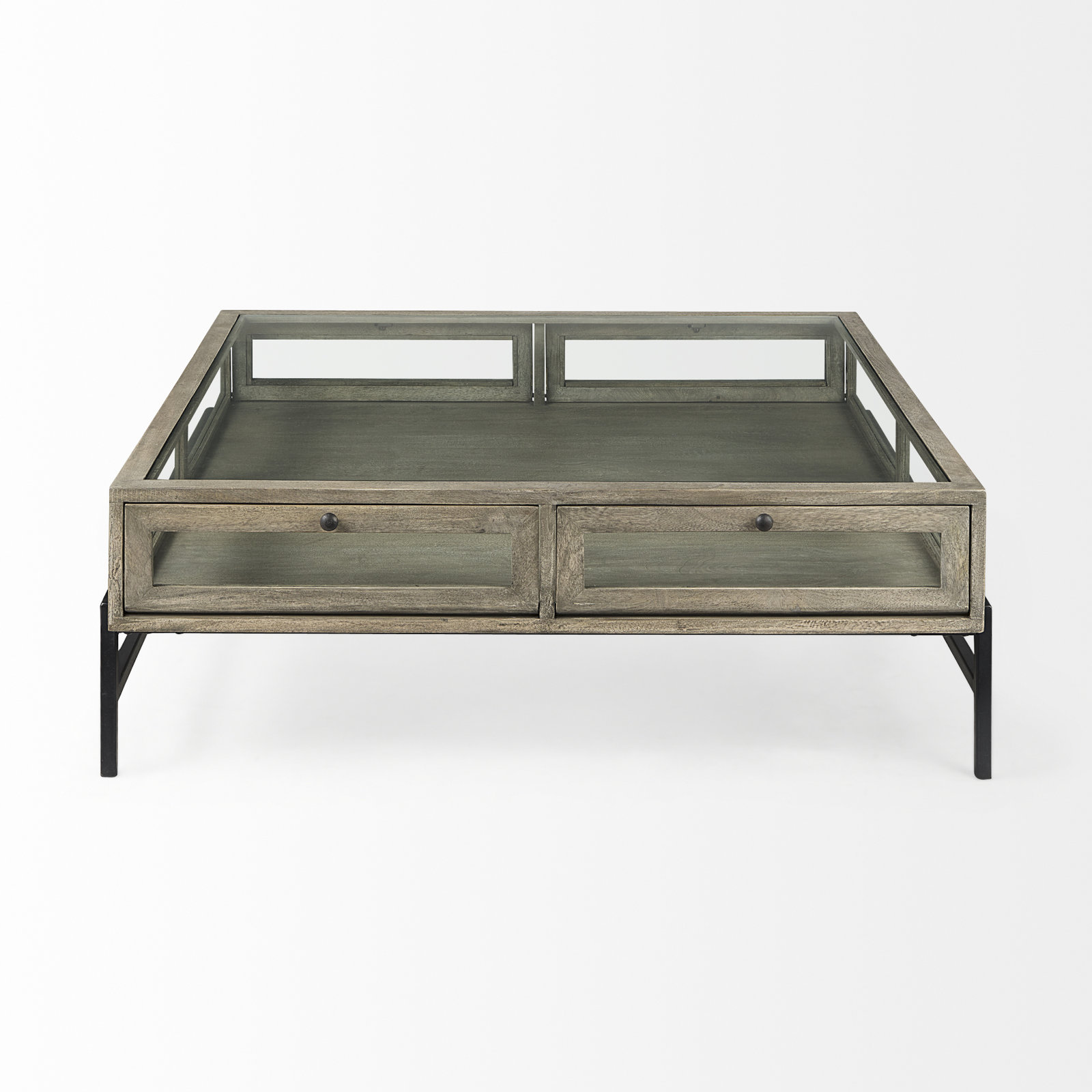 Warner 2 - Piece Glass Top Living Room Table Set