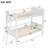 Bunk Bed With 3 Storage Shelves Between Top And Bottom-22736589