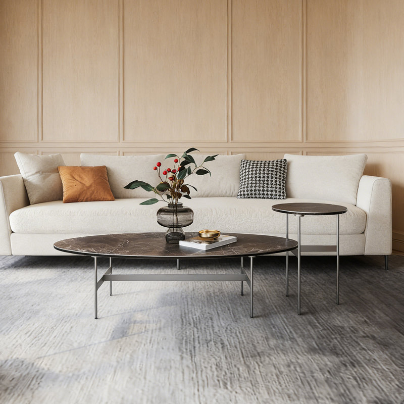 Ensemble de tables basses Modern Modern, Gris