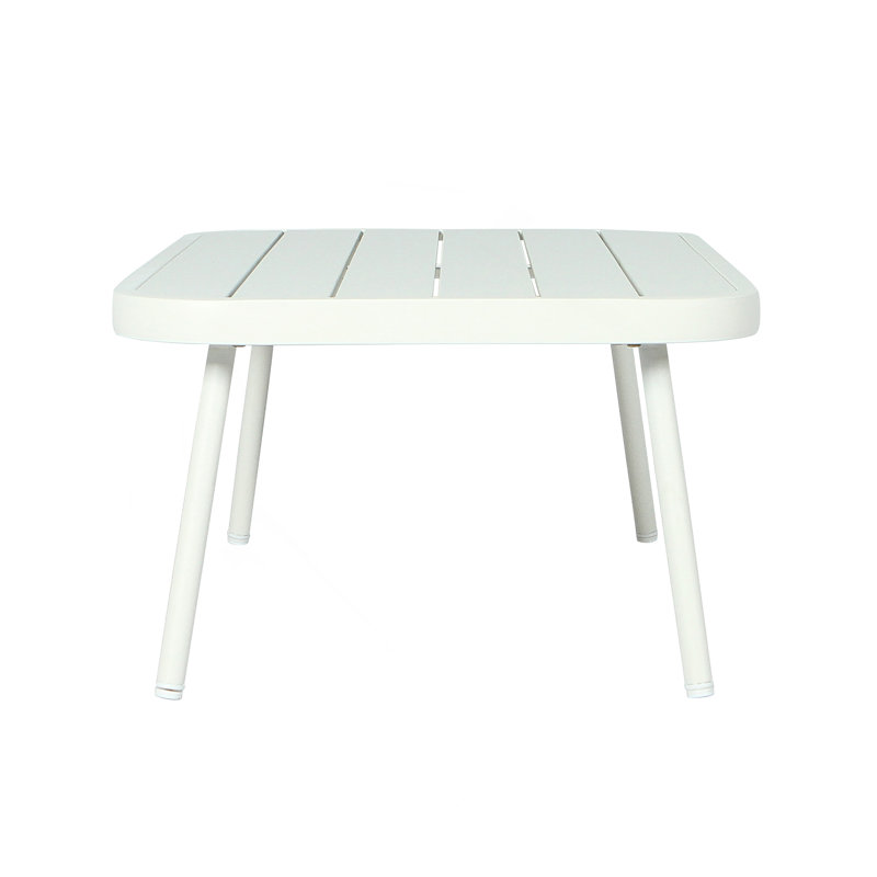 Mariano Steel Loveseat And Table, Off-White, Green