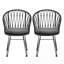 Ensemble de 2 chaises d'extérieur Farmhouse